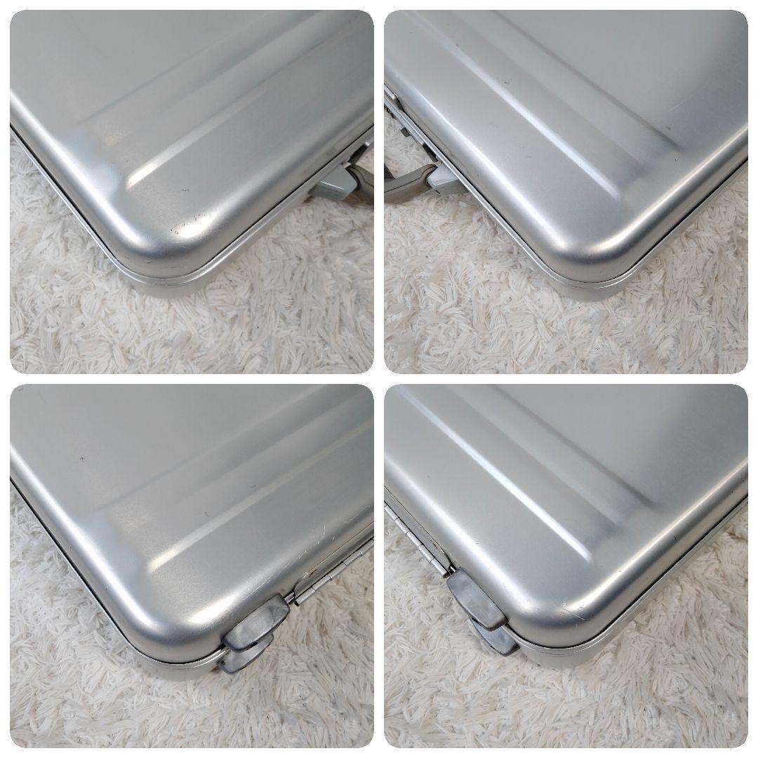 【良品】ゼロハリバートン スリムアタッシュケース シルバー S3-SI