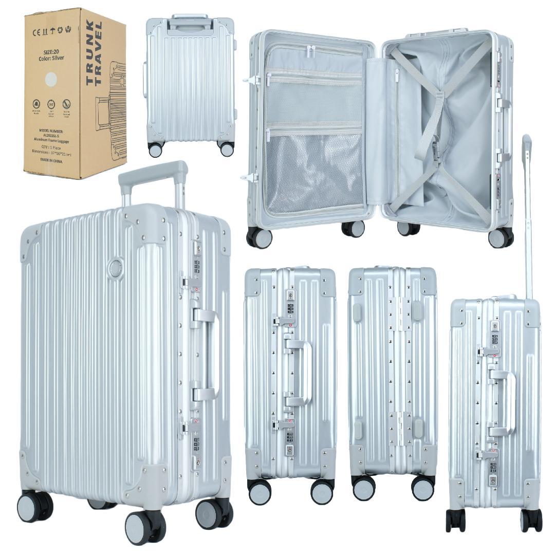 新品・未使用 キャリーケース シルバー Sサイズ スーツケース 機内持ち込み可