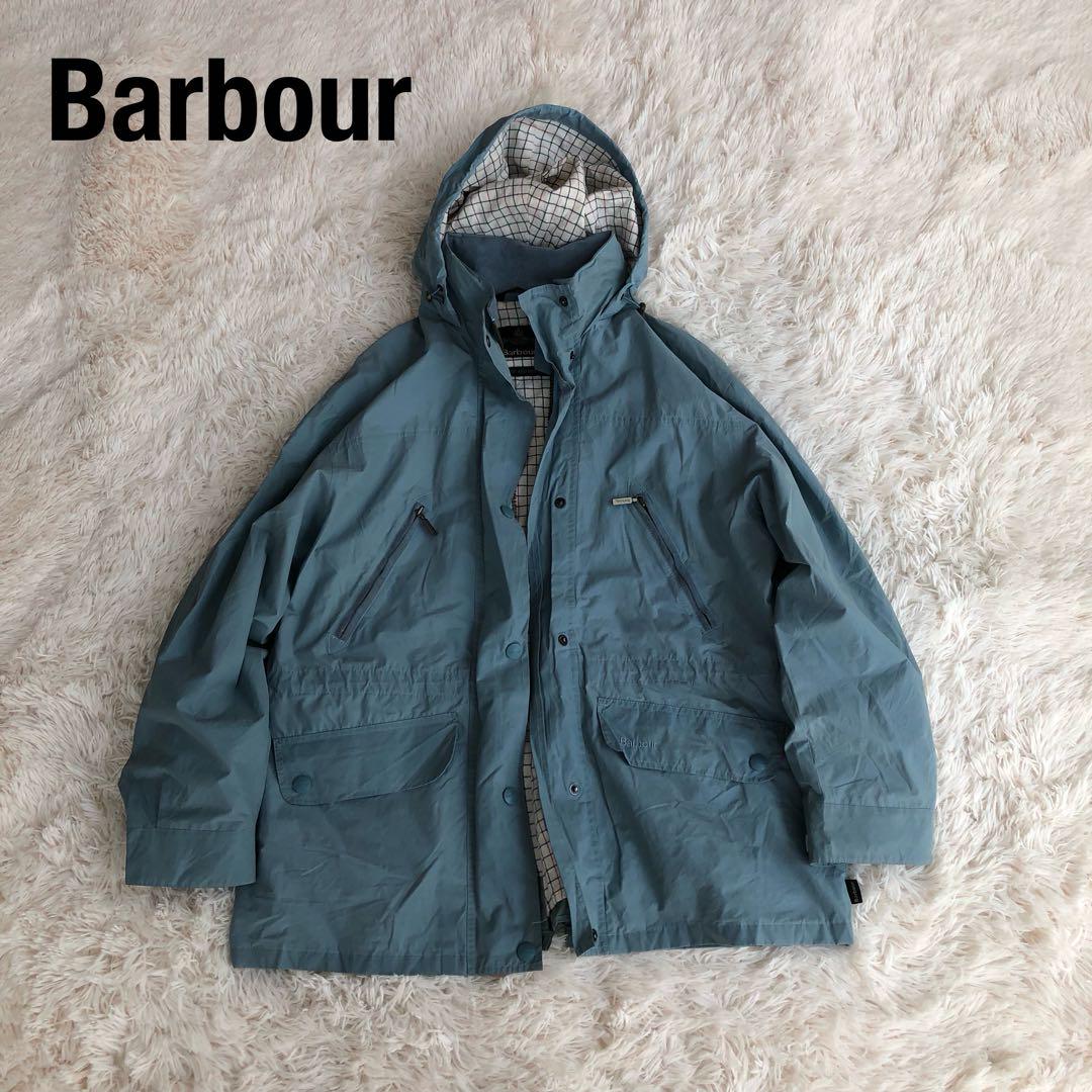 Barbourバブアーコールドストリームジャケット水色マウンテンパーカー防水仕様