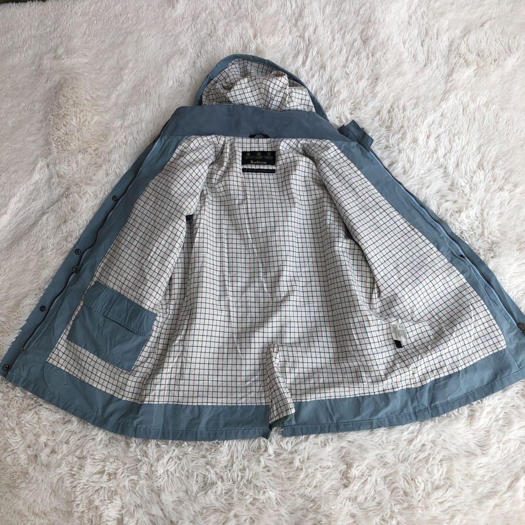 Barbourバブアーコールドストリームジャケット水色マウンテンパーカー防水仕様