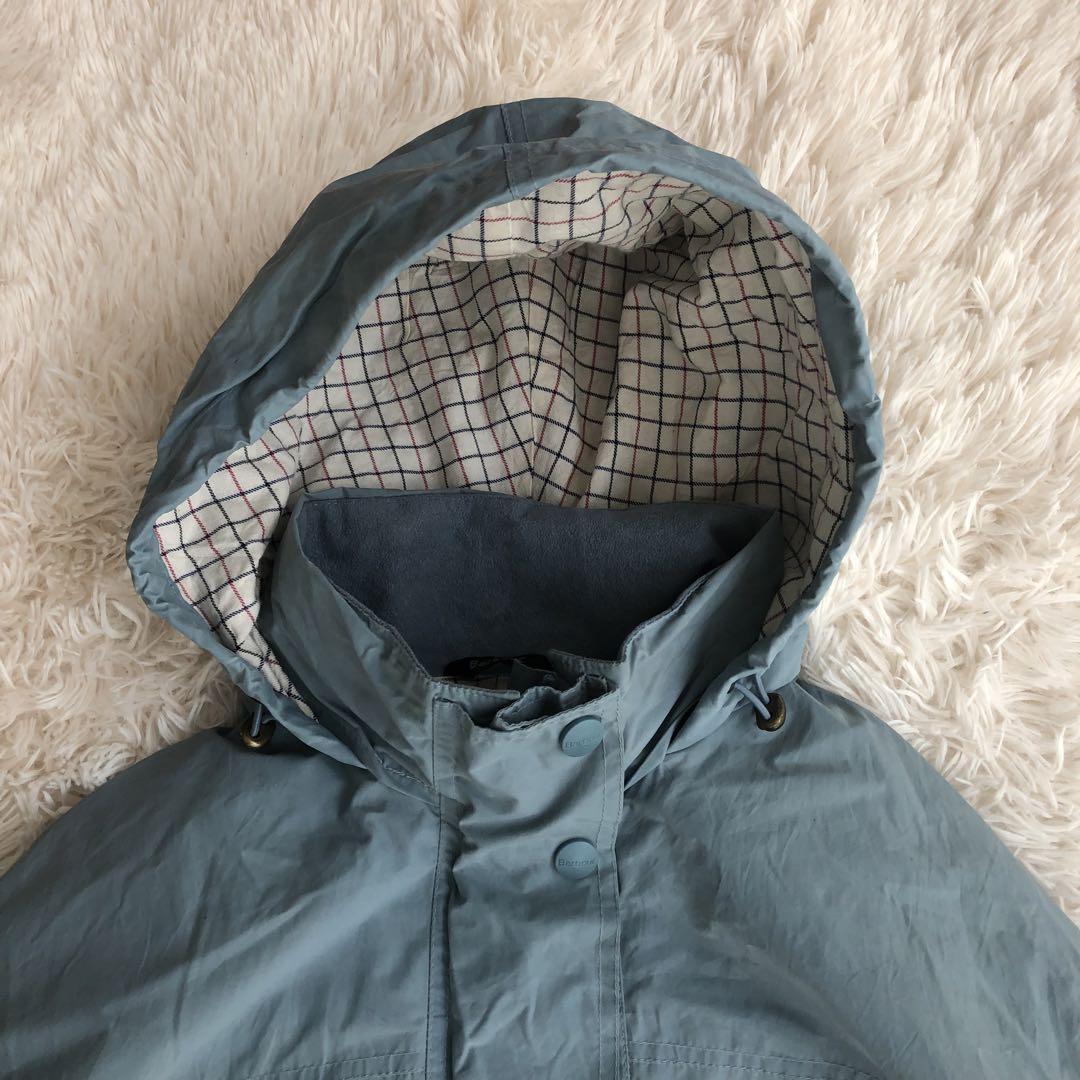 Barbourバブアーコールドストリームジャケット水色マウンテンパーカー防水仕様
