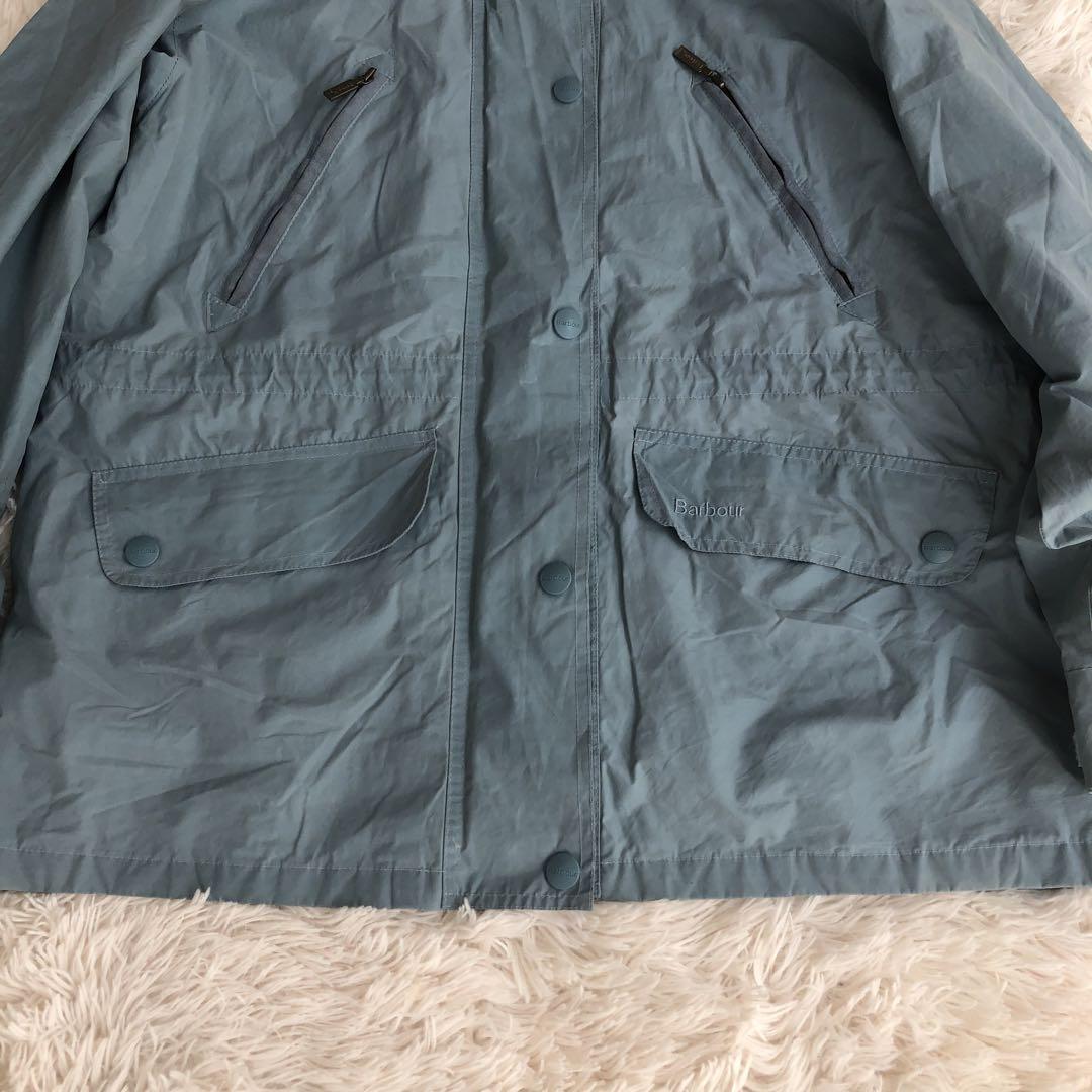 Barbourバブアーコールドストリームジャケット水色マウンテンパーカー防水仕様