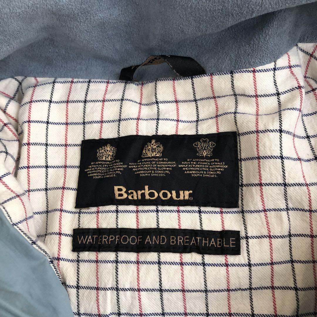 Barbourバブアーコールドストリームジャケット水色マウンテンパーカー防水仕様