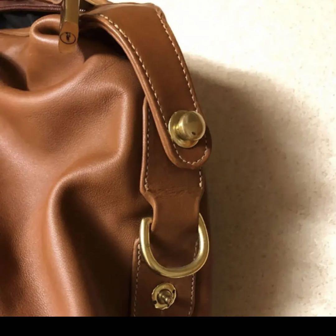 ⭐︎人気⭐︎OLD COACH レザーボストンバッグ 2way ブラウン コーチ オールドコーチ ボストンバッグ ショルダー 2WAY ロゴ