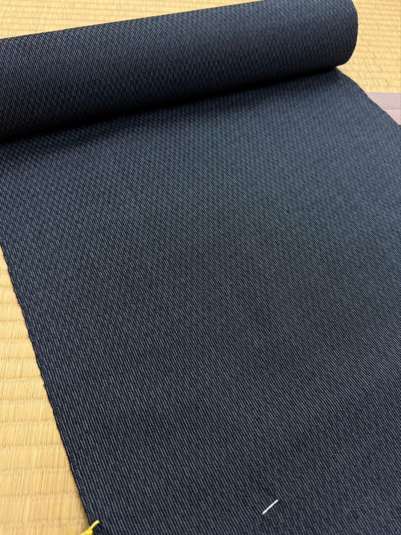 シルク ウール 着物 反物 未仕立て