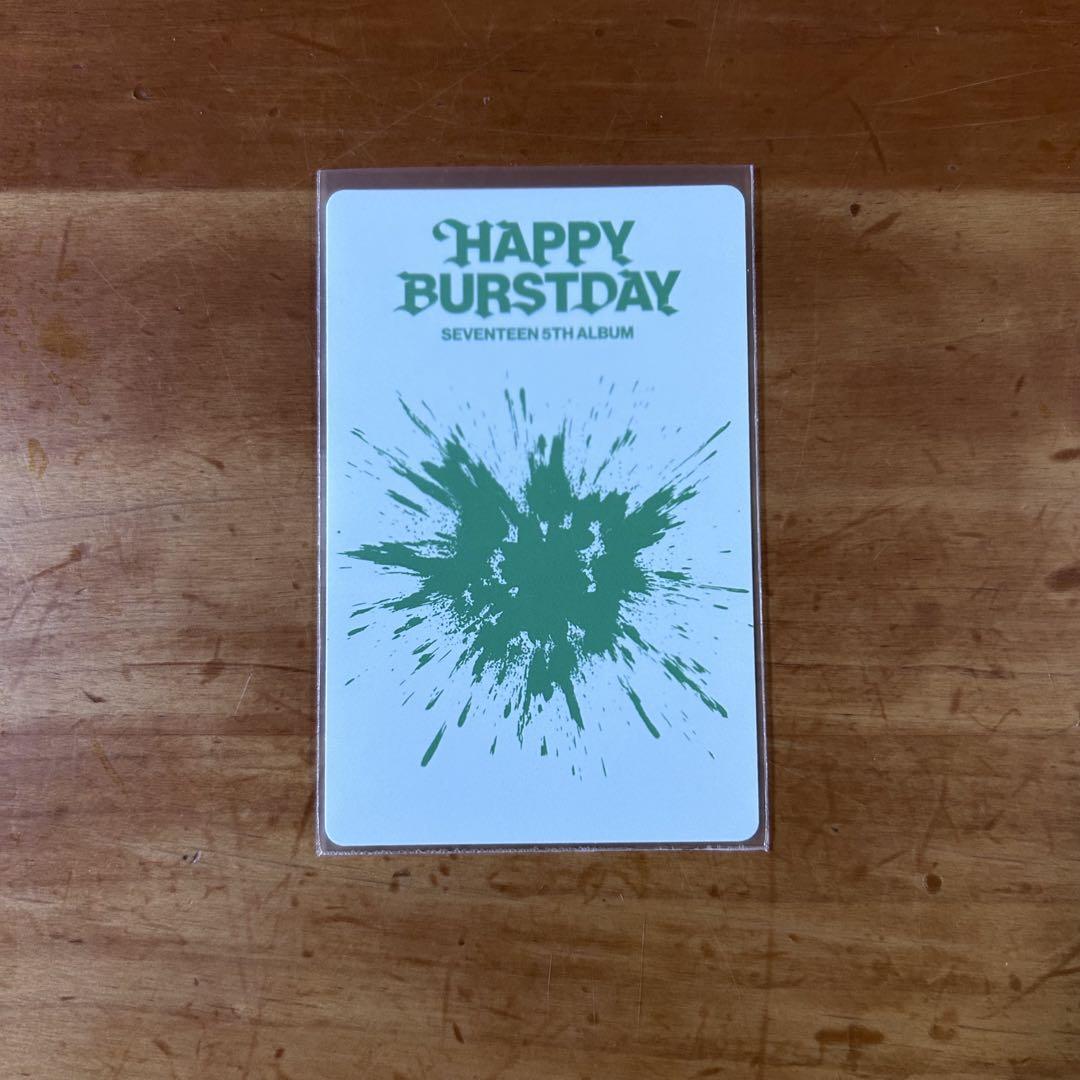 SEVENTEEN ウジ happy burstday b&n アメリカ トレカ - メルカリ