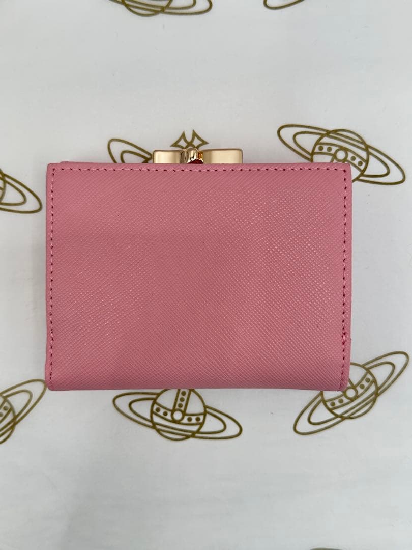 【新品・未使用】ヴィヴィアンウエストウッド 三つ折り財布 がま口 ピンク