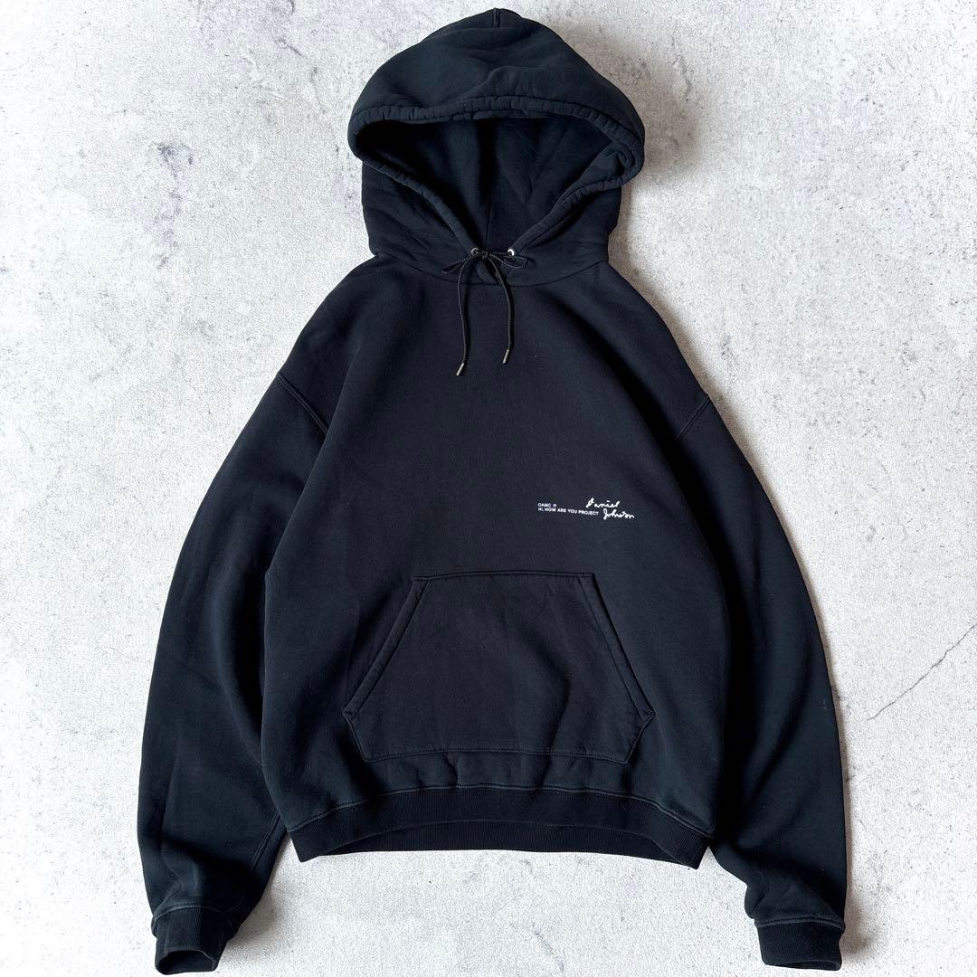 OAMC ダニエルジョンストン イタリア製 ドローイング スウェットパーカー 黒