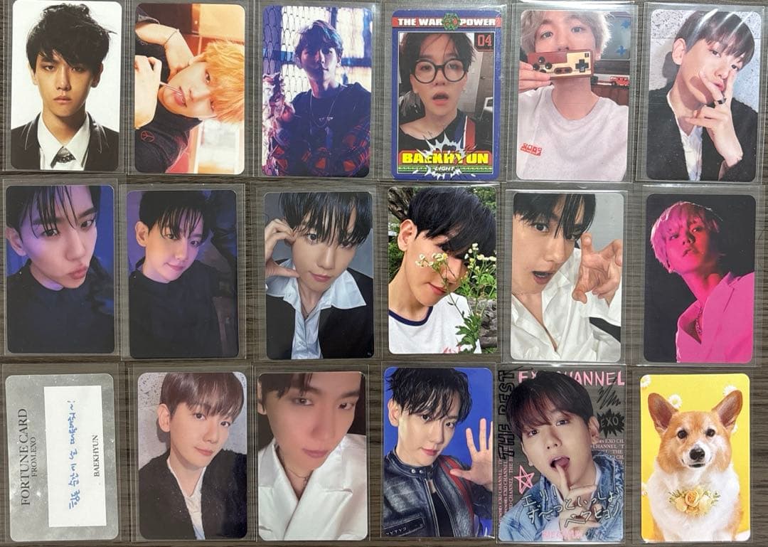EXO ベッキョン トレカ セット - メルカリ