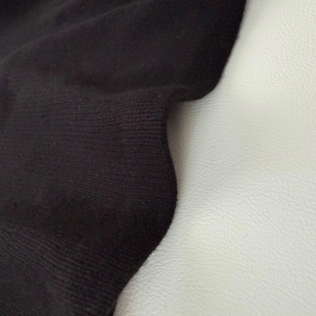 希少✨️ラルフローレン　ペプラムニット　カシミヤ　パフスリーブ　タートル　黒　L