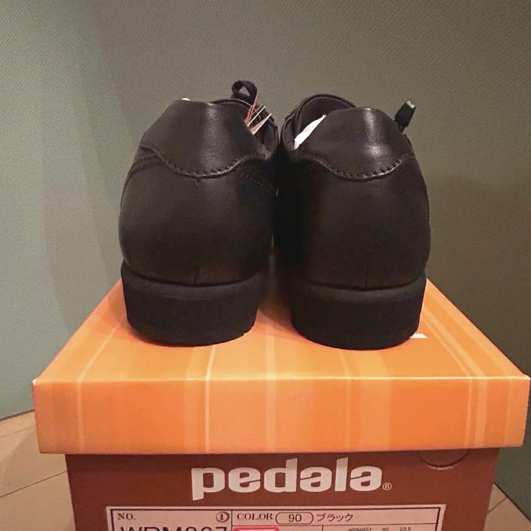 pedala ブラック ウォーキングシューズ3E・アシックスASICS