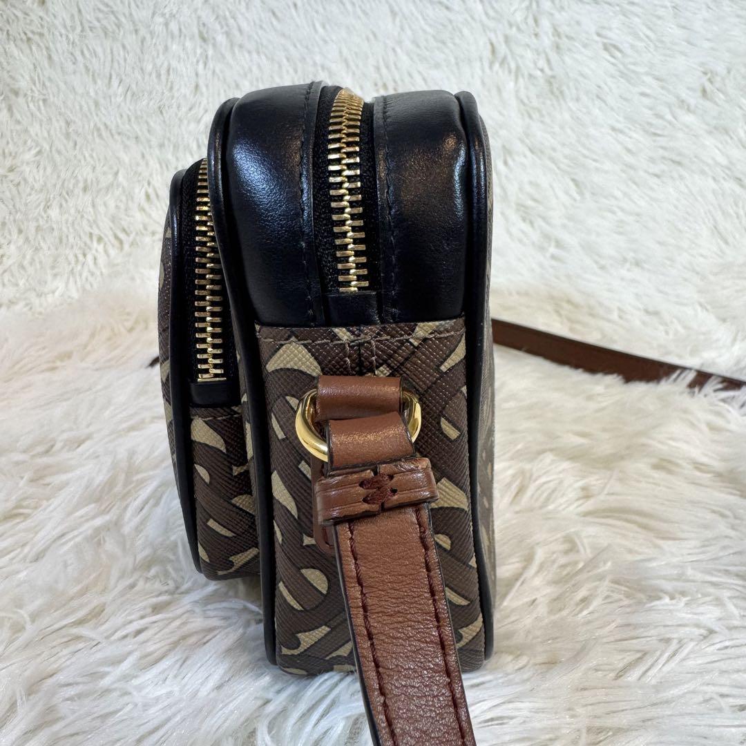 極美品✨バーバリー　ショルダーバッグ　TBロゴ　モノグラム　ストライプ　メンズ 極美品✨バーバリー ショルダーバッグ TBロゴ モノグラム