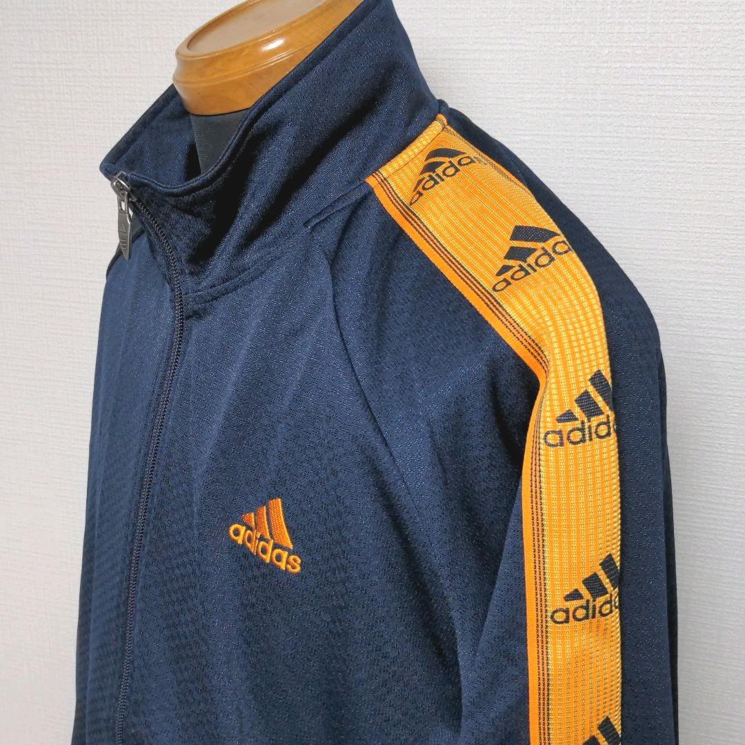 ba26. adidas ジャージ上下セット ネイビー×オレンジ メンズXL