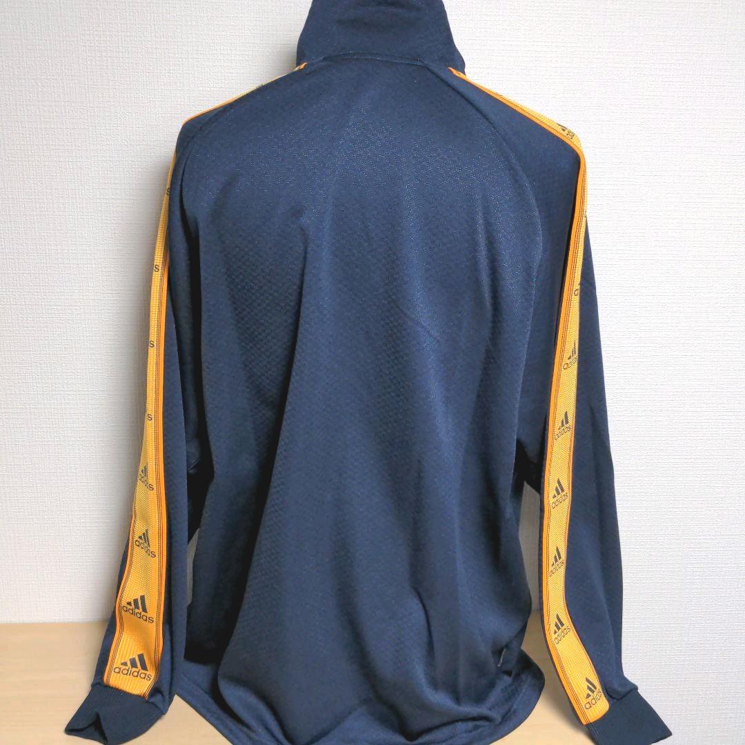 ba26. adidas ジャージ上下セット ネイビー×オレンジ メンズXL