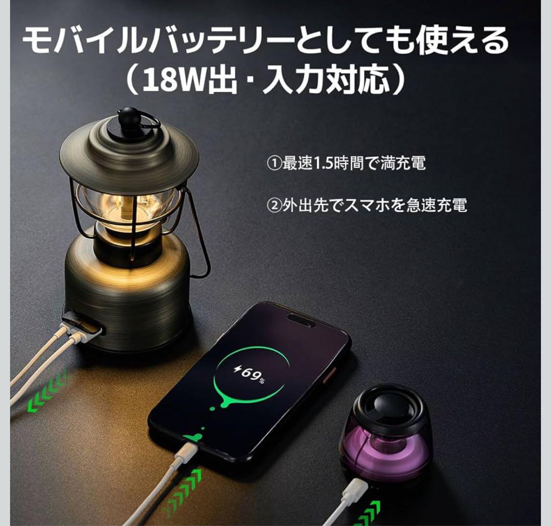 LEDランタン レトロデザイン 無段階調節 アウトドア・キャンプ VL01
