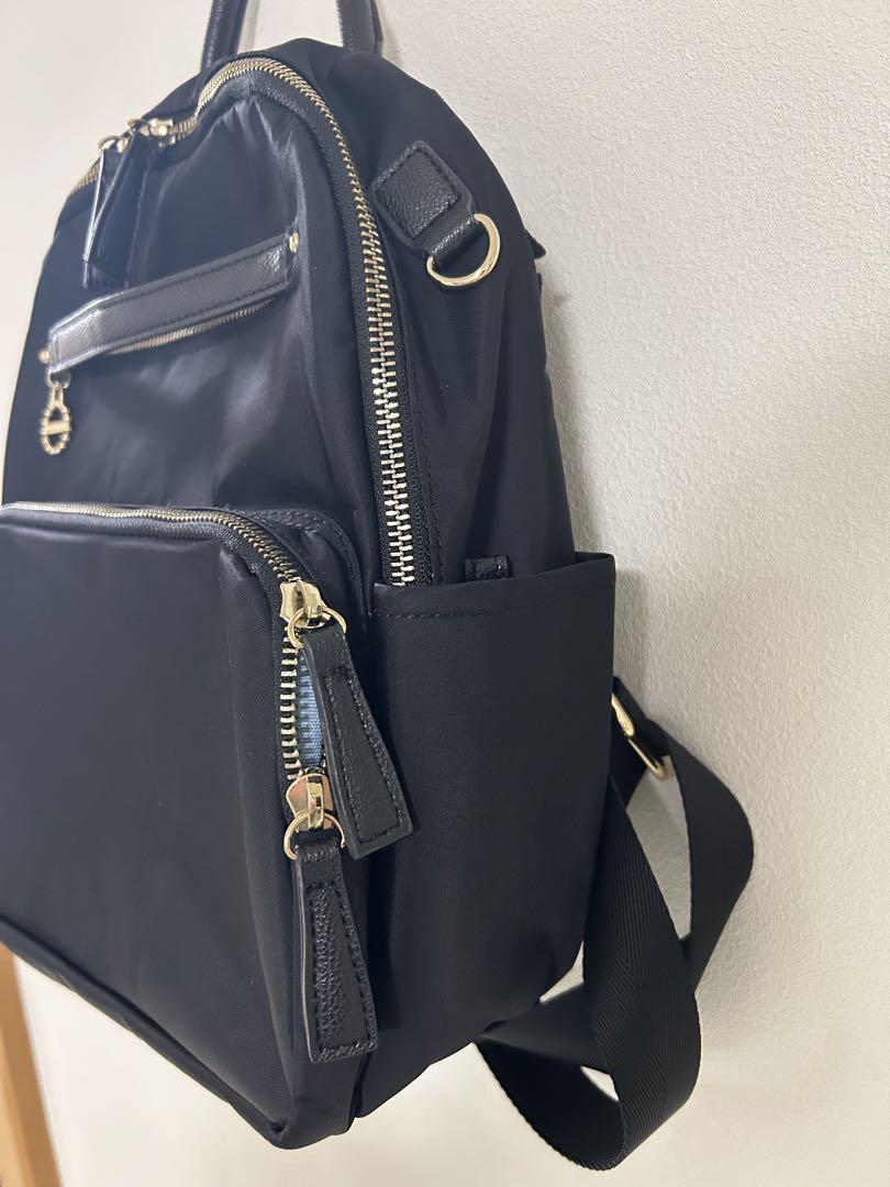 【カナナプロジェクト】極美品✨ブラック×ゴールドジップ　2wayリュック