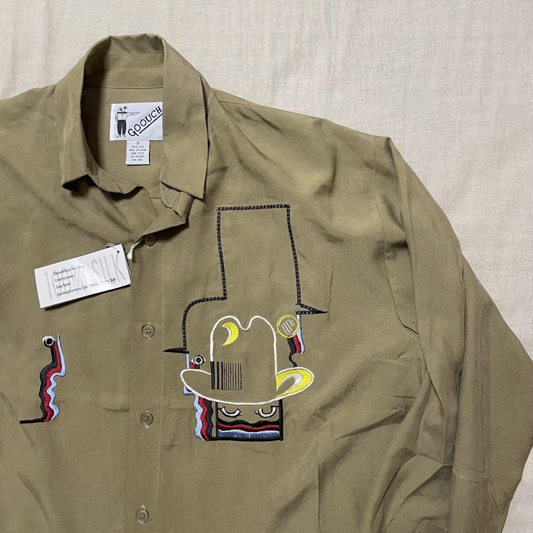 goouch 90s デッドストック　ヴィンテージ　シルクシャツvintage