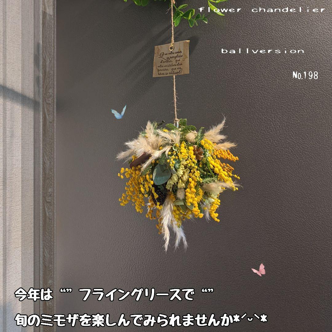 参考【243】ミモザとの大きなアイアンサークルフライングリース