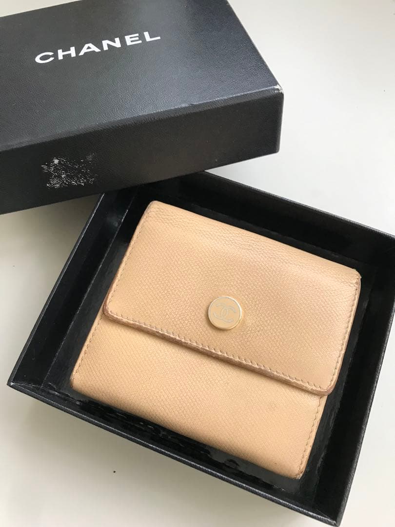 CHANEL シャネル Wホック 財布