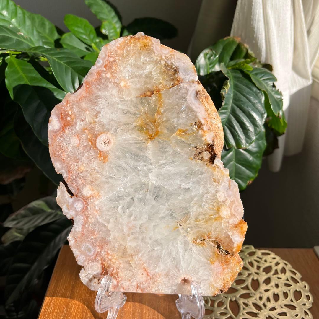 高品質✨✨天然石桜瑪瑙ピンクアメジスト共生スフィア7センチ 高品質ピンクアメジスト 桜瑪瑙 共生 天然石 パワーストーン 天然石