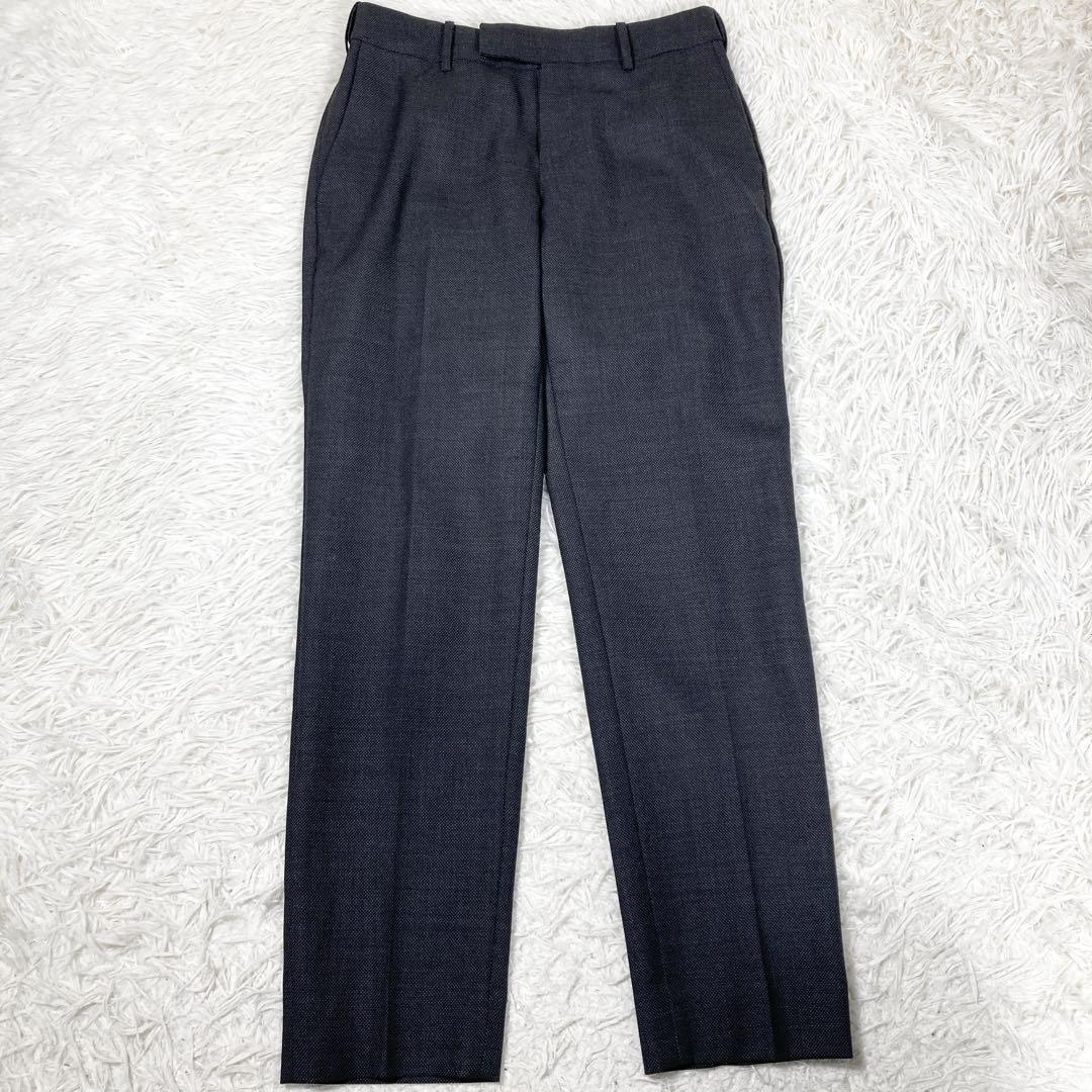 美品　エヌライン　 青山　セットアップスーツ　ダークグレー　サイズ7(S)