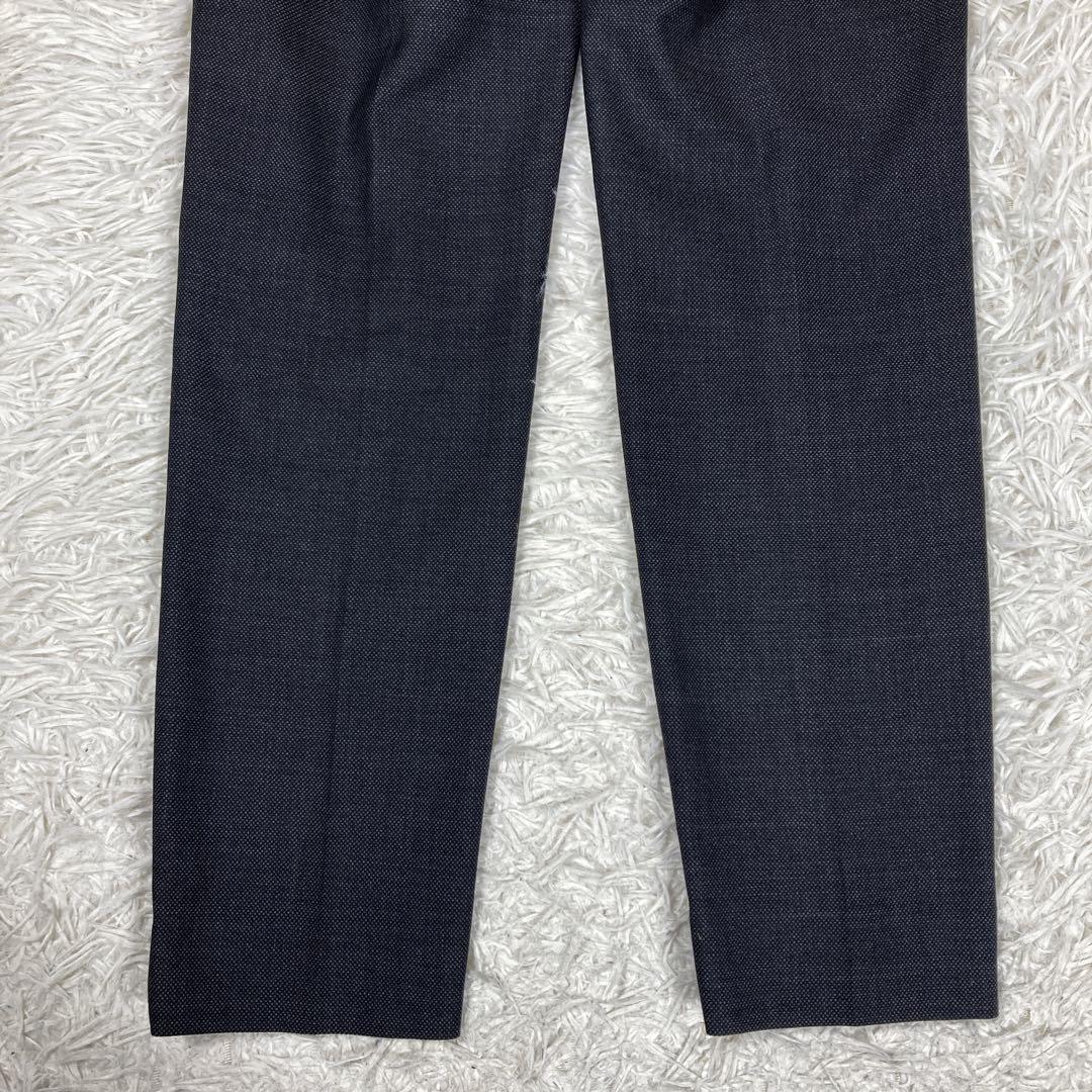美品　エヌライン　 青山　セットアップスーツ　ダークグレー　サイズ7(S)