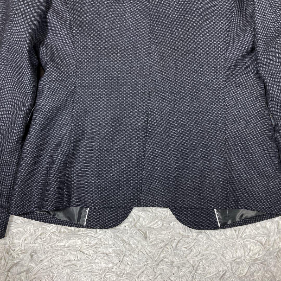 美品　エヌライン　 青山　セットアップスーツ　ダークグレー　サイズ7(S)