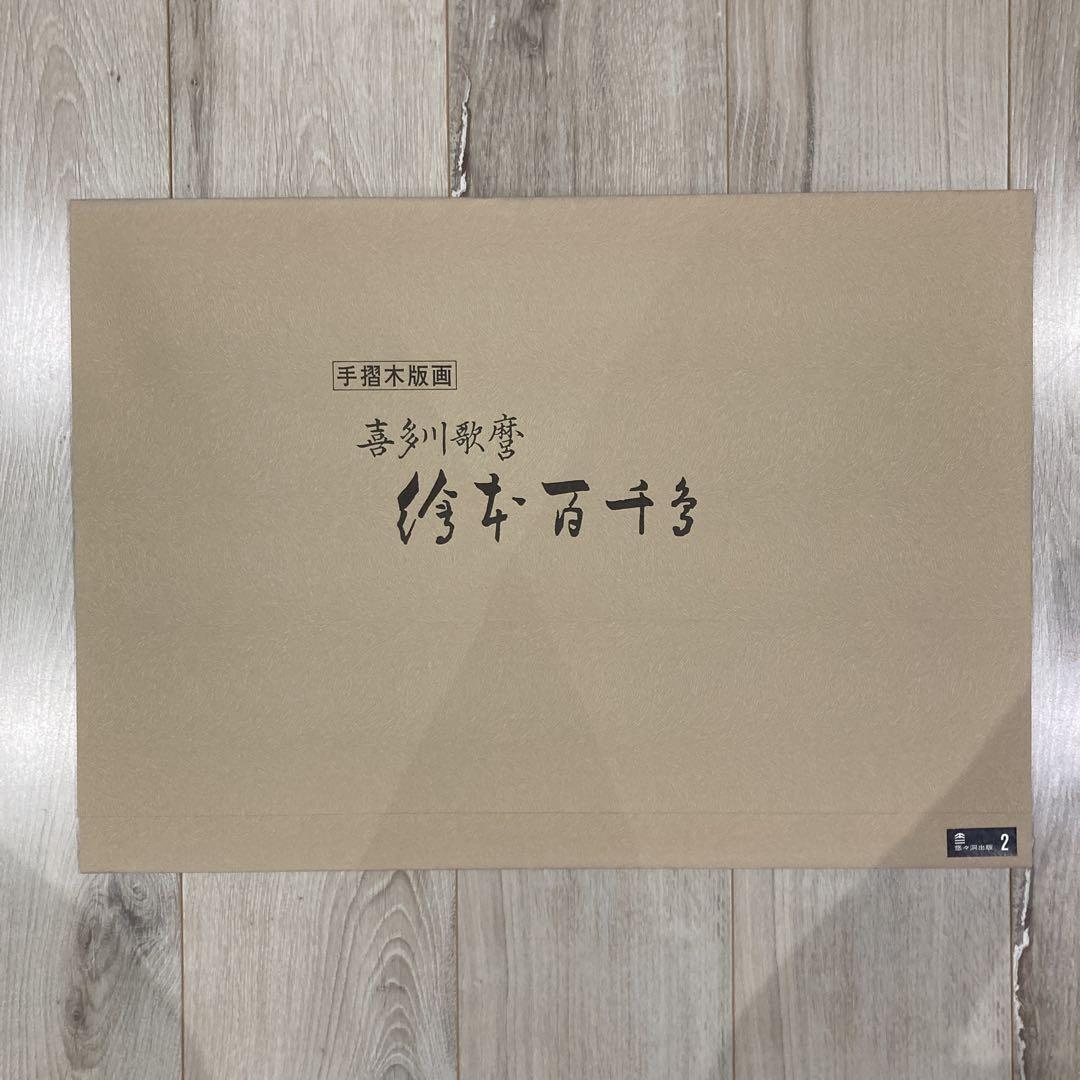 喜多川歌麿 『絵本百千鳥・鴨と翡翠』手摺木版画 悠々洞出版 浮世絵 昭和時代