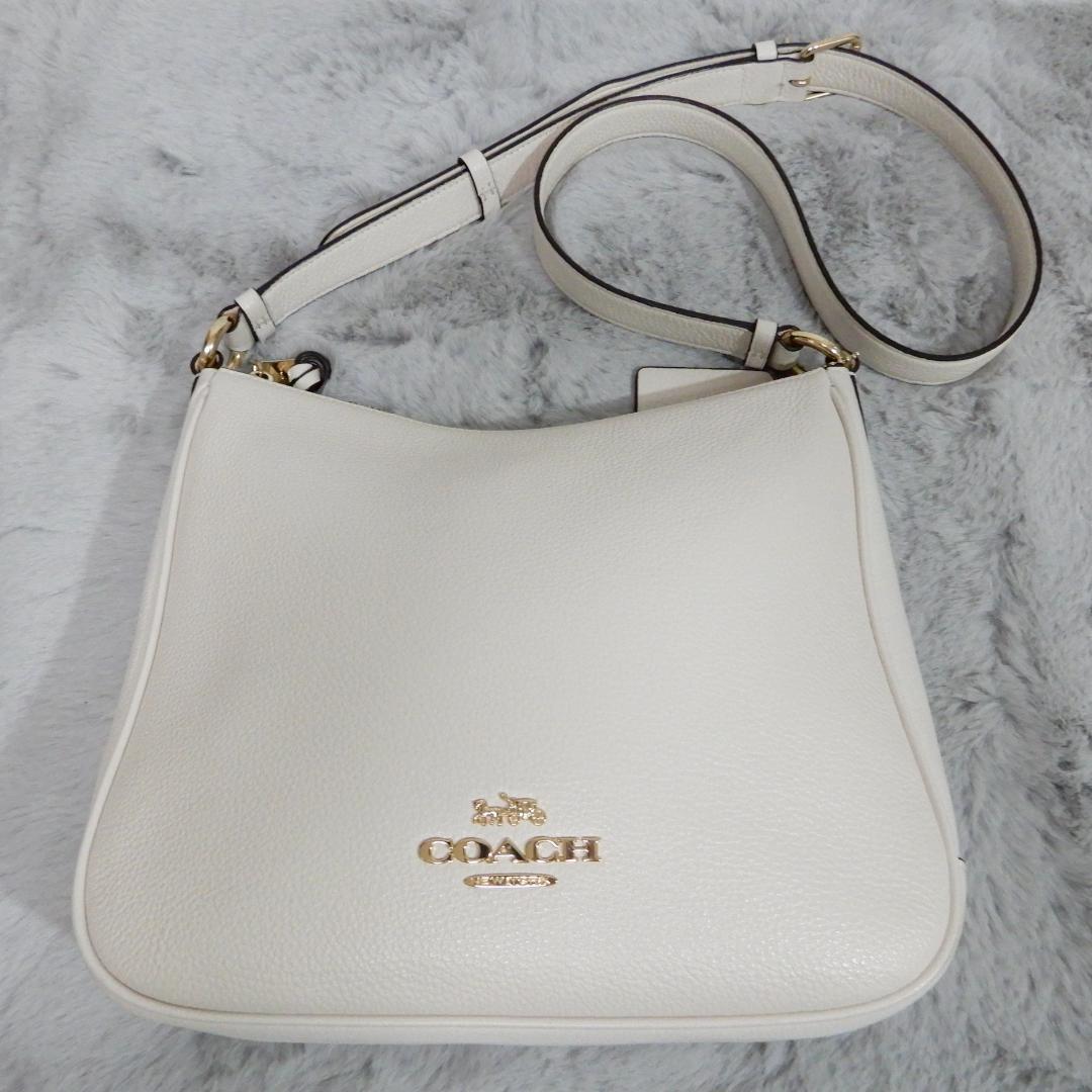 【美品】COACH コーチ　白　ショルダーバッグ　C1648　斜め掛け可