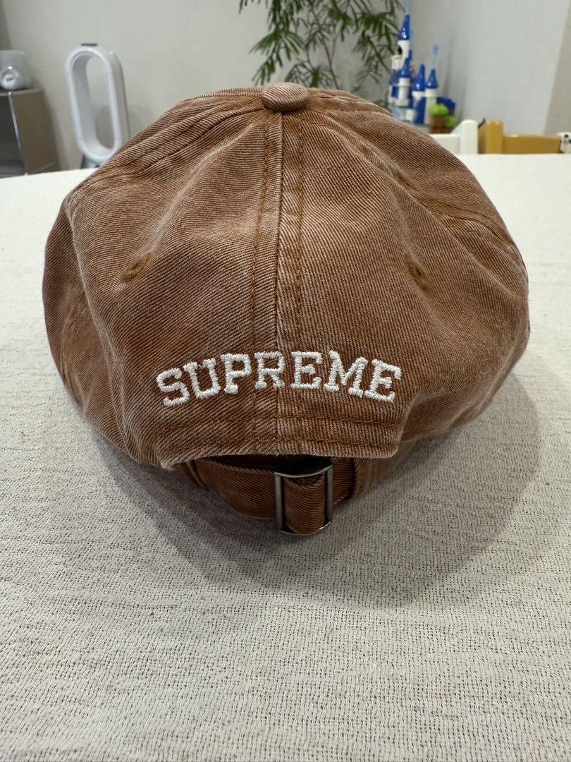 Supreme Sロゴキャップ ブラウン