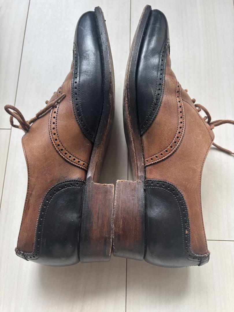 靴 Crockett&Jones Wingtip leather shoes