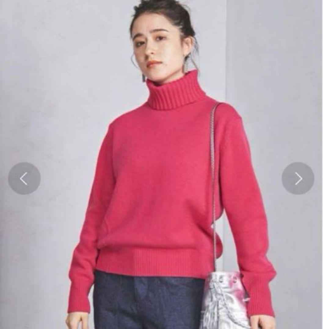 極美品　近代モデル　ユナイテッドアローズ　オーバーニット　ハイネック　カシミヤ 極美品 近代モデル ユナイテッドアローズ オーバーニット