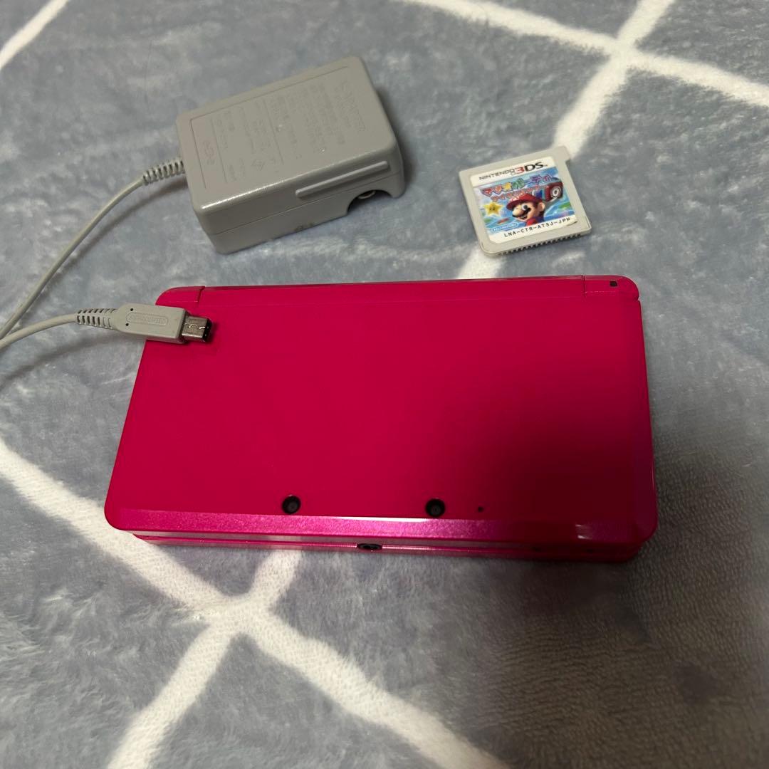 Nintendo 3DS ピンク 本体 ゲームソフト付き