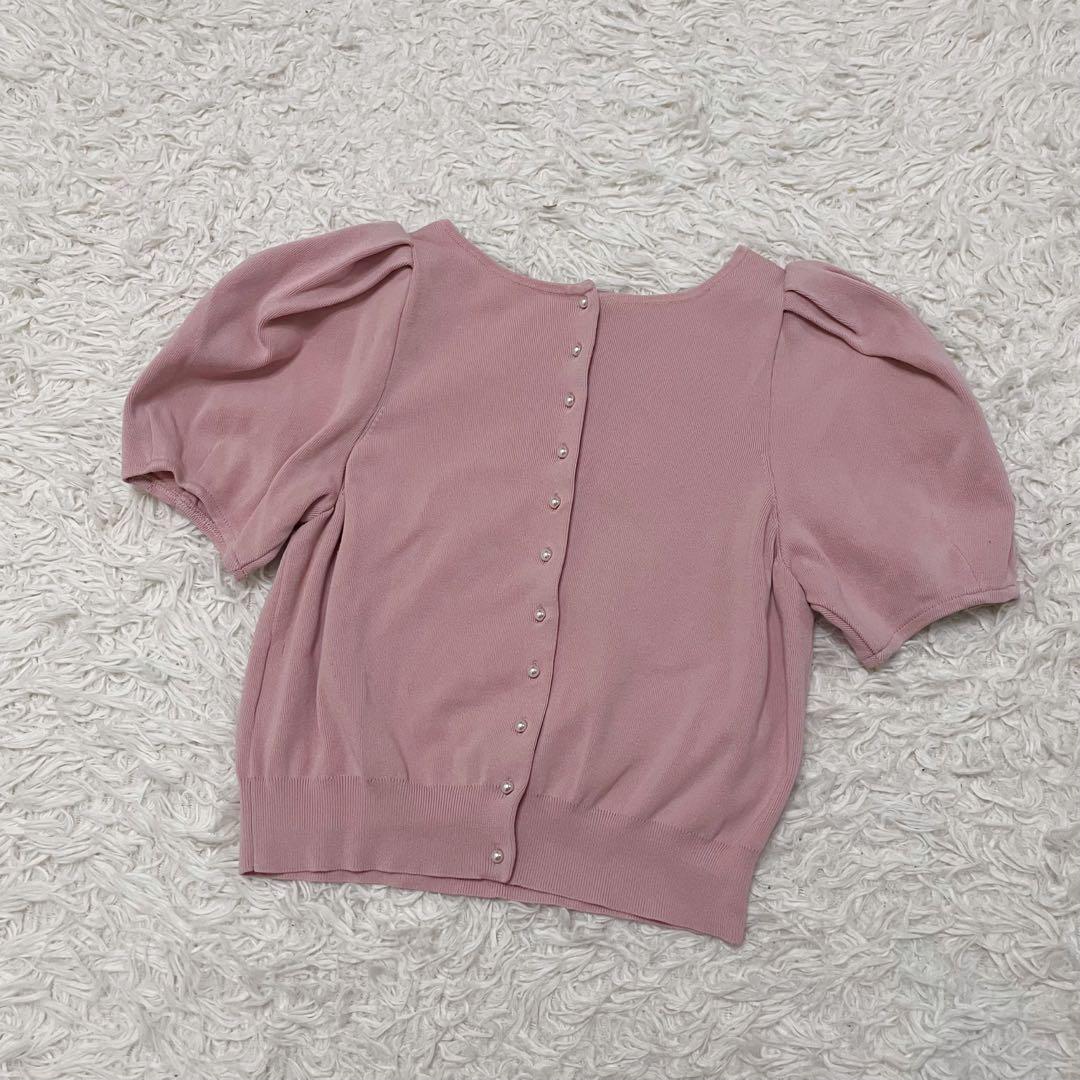 JUSGLITTY♡ジャスグリッティー　パールボタン2way ニット