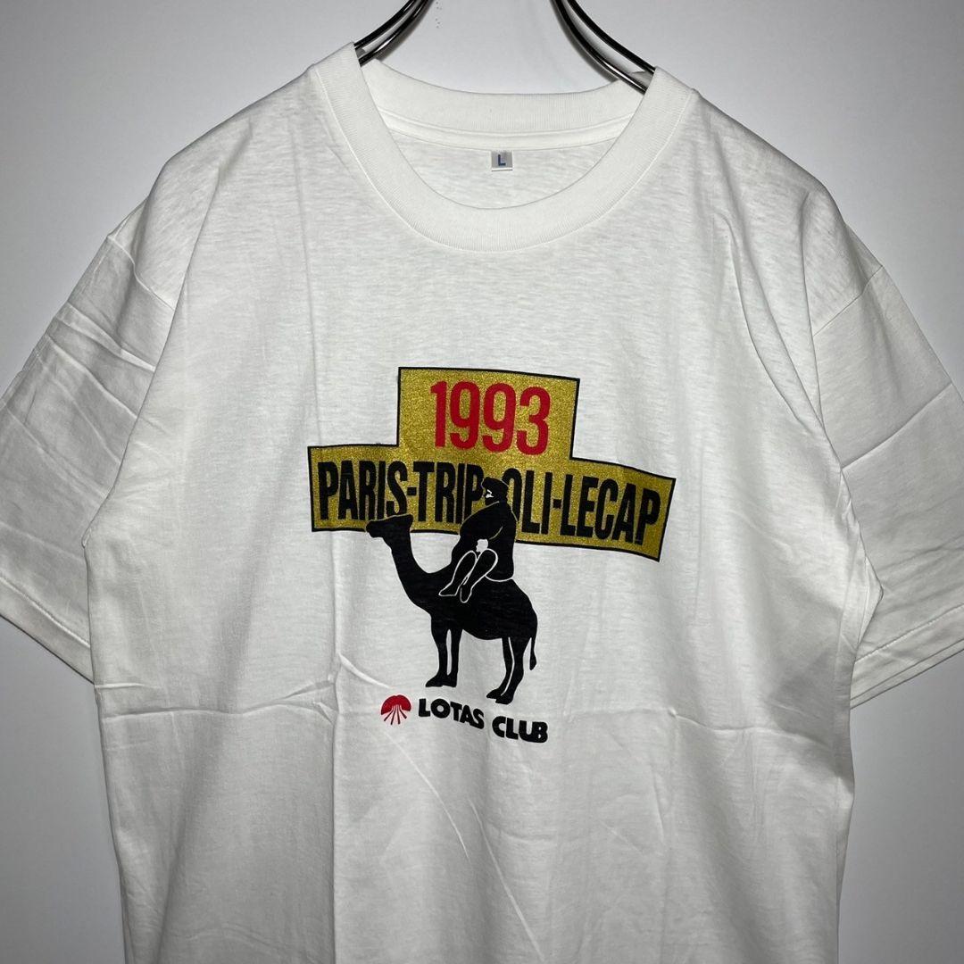 LOTAS CLUB　Tシャツ　サイズL　デカロゴ　90s　企業系　自動車　古着