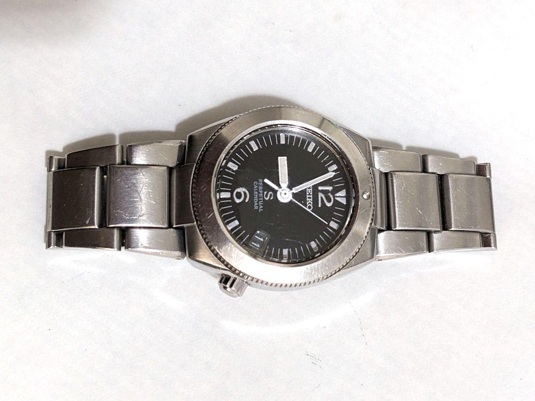 セイコー　サス　電池交換済　SEIKO SUS パーペチュアルカレンダー