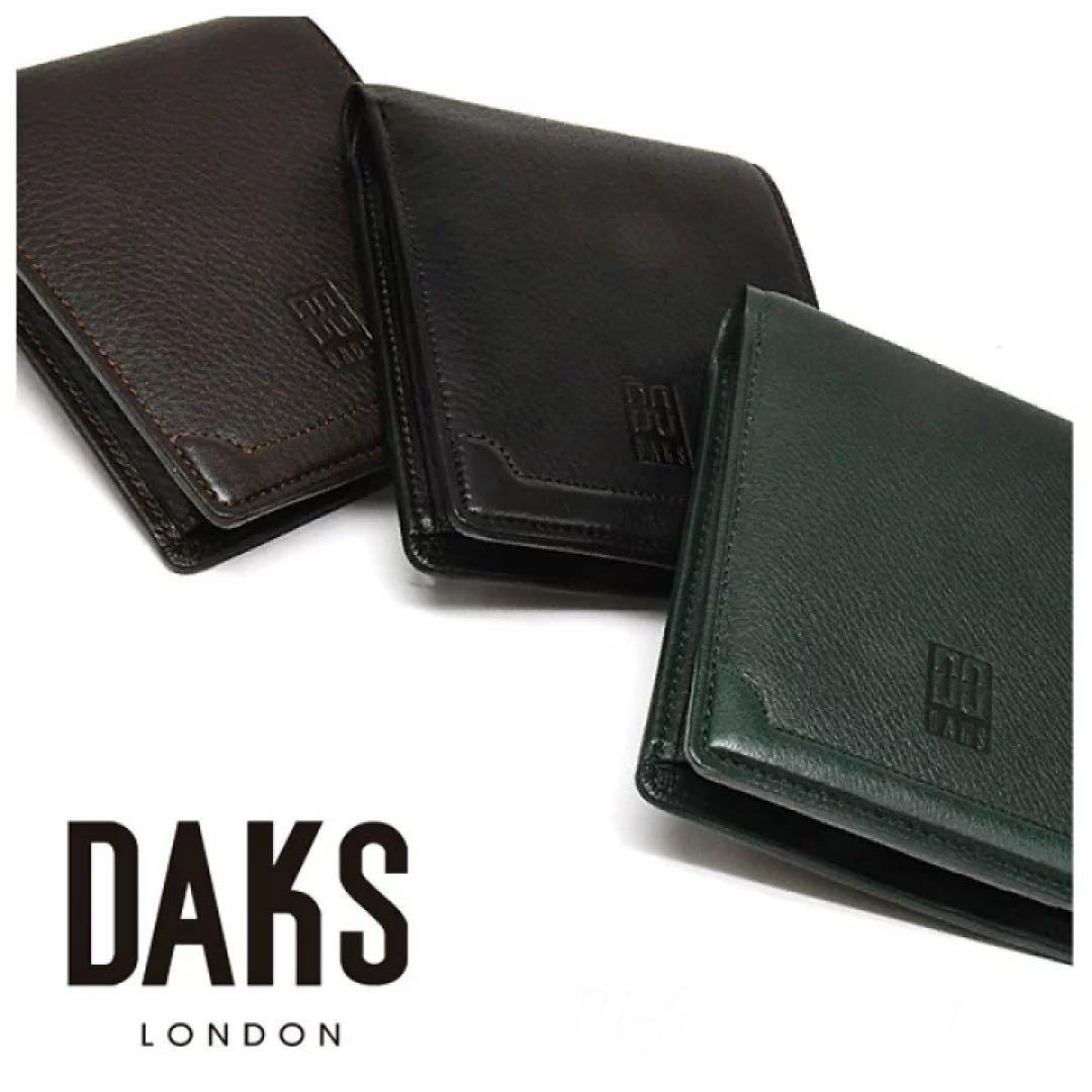 新品　DAKS ダックス　紳士用　本革　財布　プレステージ　日本製　ブラック