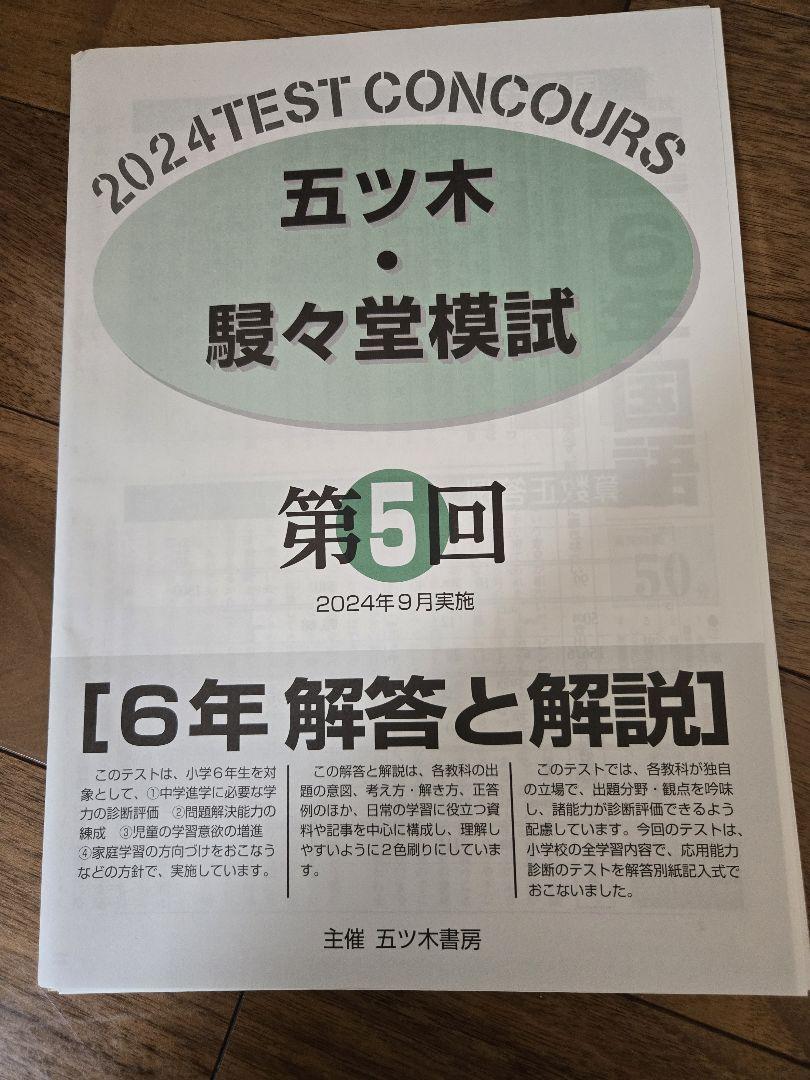 誕生日プレゼント 2024年 五ツ木・駸々堂模試 過去問 - メルカリ 語学・辞書・学習参考書