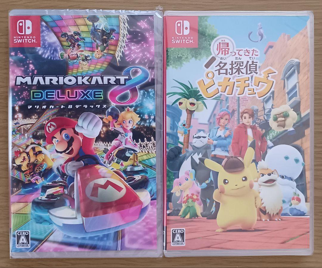 【訳あり/セット品】マリオカート8 デラックス☆新品☆帰ってきた名探偵ピカチュウ 訳あり/セット品】マリオカート8 デラックス☆新品☆帰ってきた