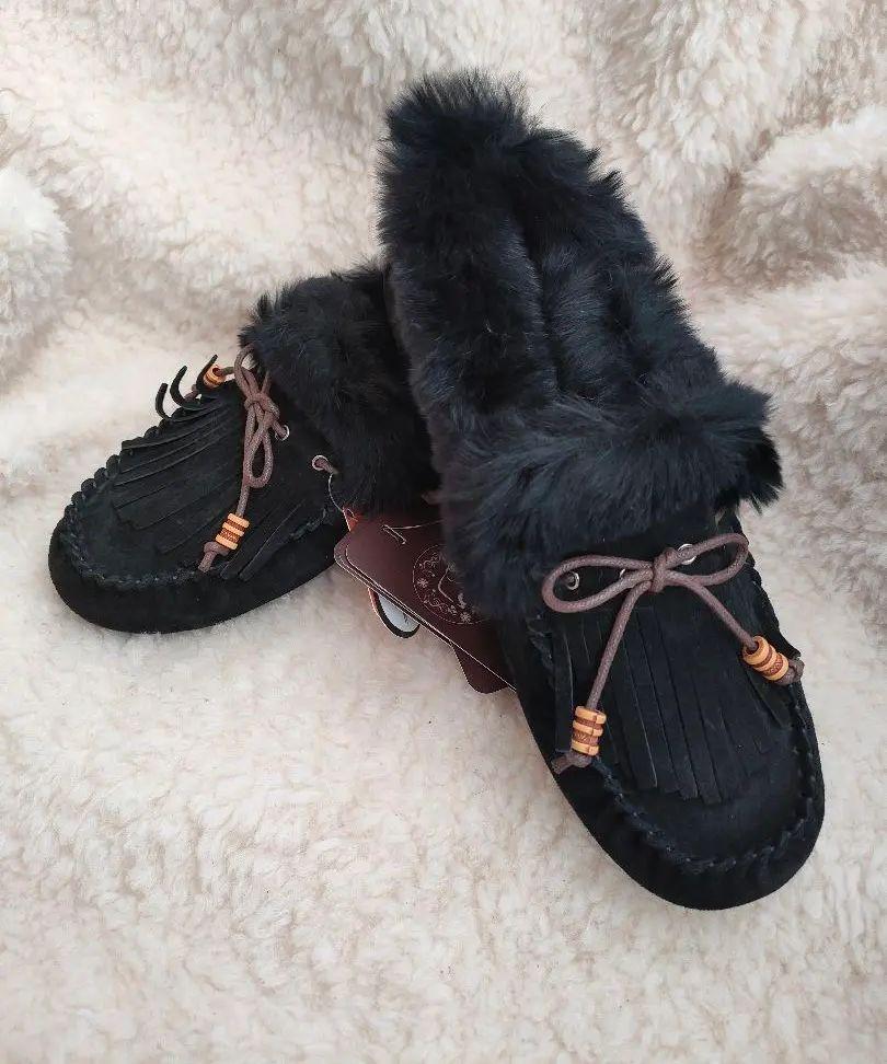 欲しいの 新入荷★OZWER ムートンモカシン 一点物 24.5cm UGG - モカシン