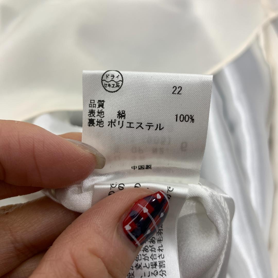 LA6881 DKNY シルク100％ ノースリーブワンピース ブラック系 6