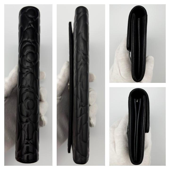 国内正規品 シャネル財布 カメリア ロングフラップウォレット マトラッセ 箱付 画像7