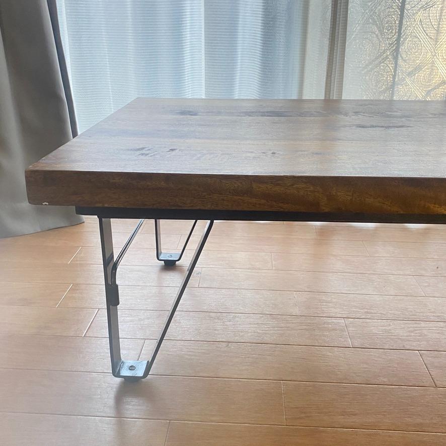 トロリーテーブル センターテーブル ローテーブル レトロ系 木製