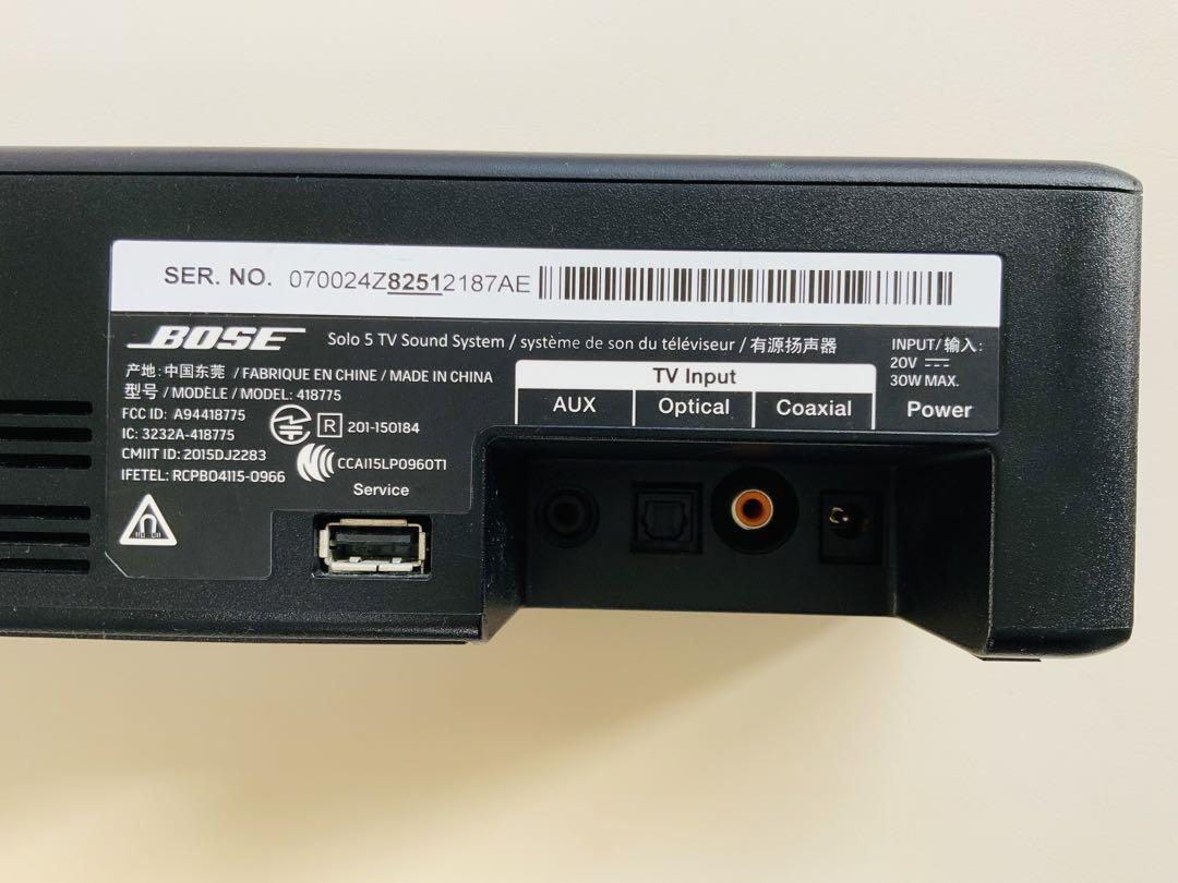 人気モデル！Bose Solo 5 TV sound system 動作確認済！ Amazon.co.jp: Bose Solo 5 TV sound system ワイヤレスサウンド