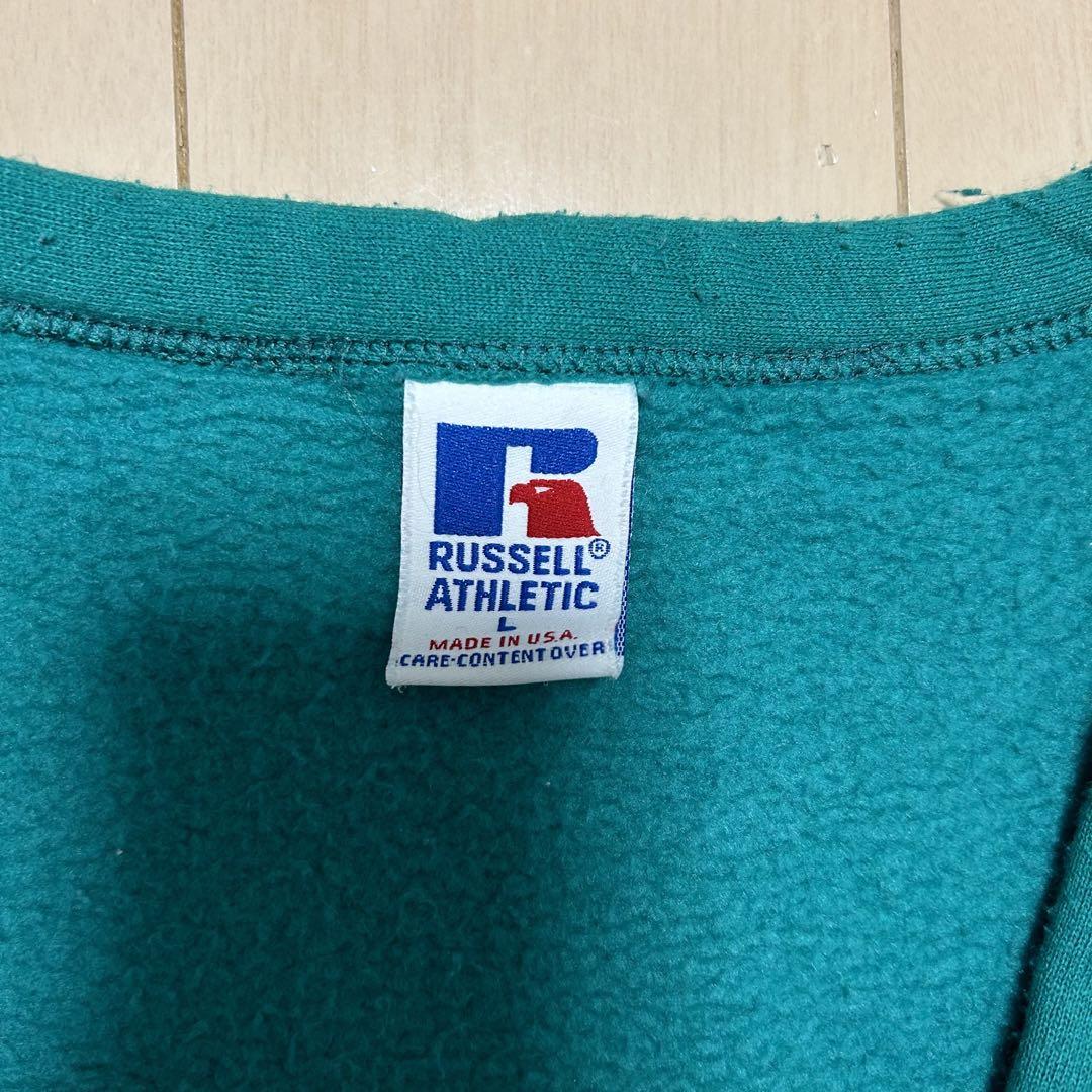 90s 90年代 RUSSELL ラッセル スウェット カーディガン L