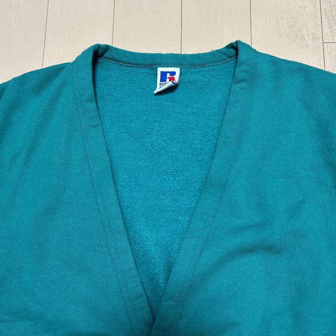 90s 90年代 RUSSELL ラッセル スウェット カーディガン L