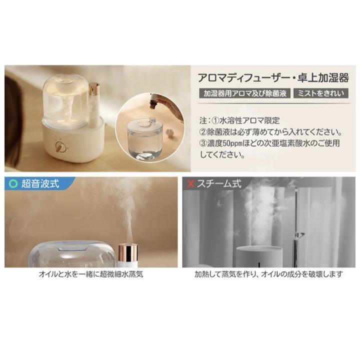 新品 加湿器 卓上 Uv除菌 おしゃれ アロマ Usb 充電式 超音波加湿器 メルカリ