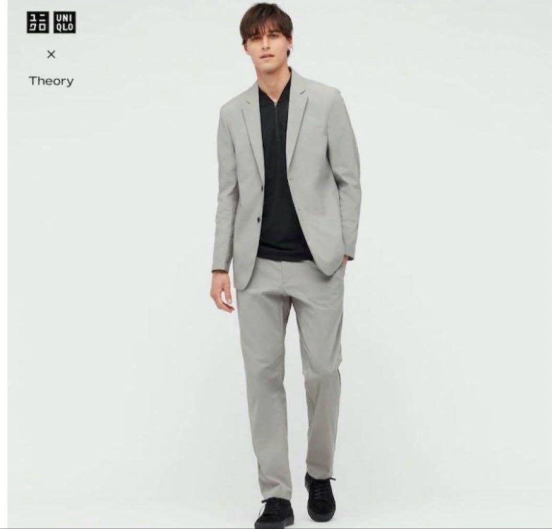 UNIQLO theory 感動ジャケット 感動パンツ セットアップ グレー