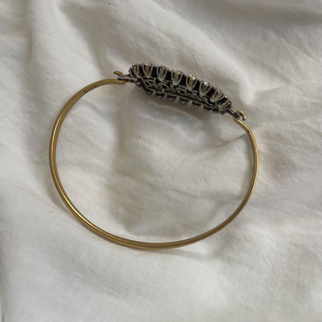 ディオール dior バングル ゴールド クリスタル