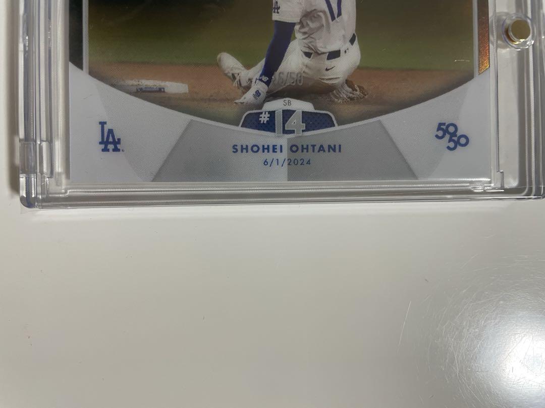 大谷翔平　50/50 Topps 50枚限定　シリアル入り　SB14 パラレル